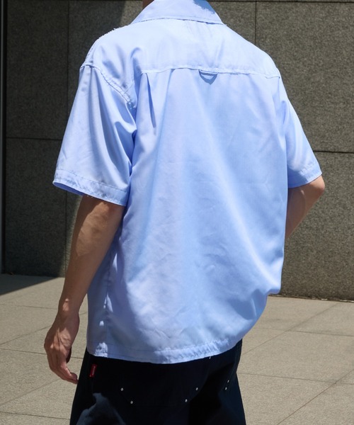 Perushu（ペルーシュ）の「FLOWER EMBROIDERED OPEN COLLAR SHIRT／フラワー刺繍オープンカラーシャツ（シャツ/ブラウス・メンズ・オフホワイト/ピンク/ブルー・LARGE/MEDIUM）」の13枚目の写真