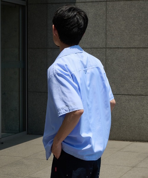 Perushu（ペルーシュ）の「FLOWER EMBROIDERED OPEN COLLAR SHIRT／フラワー刺繍オープンカラーシャツ（シャツ/ブラウス・メンズ・オフホワイト/ピンク/ブルー・LARGE/MEDIUM）」の16枚目の写真