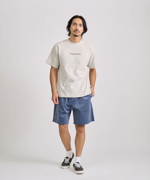 Saturdays NYC（サタデーズ ニューヨークシティ ）の「Pique Logo Standard SS Tee（Tシャツ/カットソー・メンズ・キナリ/ワイン/ブラック・L/M/S）」の22枚目の写真