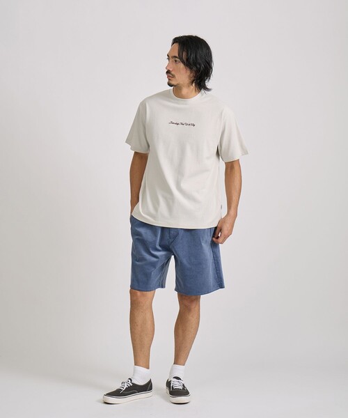 Saturdays NYC（サタデーズ ニューヨークシティ ）の「Pique Logo Standard SS Tee（Tシャツ/カットソー・メンズ・キナリ/ワイン/ブラック・L/M/S）」の21枚目の写真