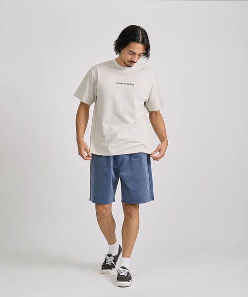 Saturdays NYC（サタデーズ ニューヨークシティ ）の「Pique Logo Standard SS Tee（Tシャツ/カットソー・メンズ・キナリ/ワイン/ブラック・L/M/S）」の20枚目の写真