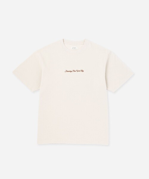 Saturdays NYC（サタデーズ ニューヨークシティ ）の「Pique Logo Standard SS Tee（Tシャツ/カットソー・メンズ・キナリ/ワイン/ブラック・L/M/S）」の15枚目の写真