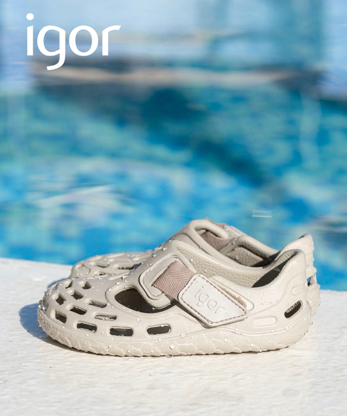 IENA ENFANT(イエナアンファン)の「【igor/イゴール】 TIJUCA sandals(15cm-21cm)(サンダル・キッズ・ブラック/アイボリー・15 /16/19/20/21/17/18)」の1枚目の写真