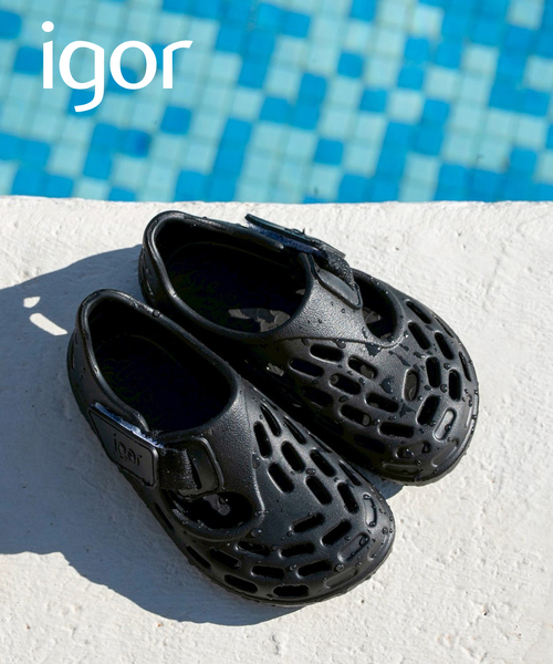 IENA ENFANT(イエナアンファン)の「【igor/イゴール】 TIJUCA sandals(15cm-21cm)(サンダル・キッズ・ブラック/アイボリー・15 /16/19/20/21/17/18)」の2枚目の写真