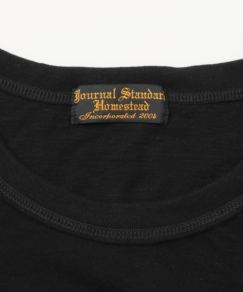JOURNAL STANDARD J.S HOMESTEAD(ジャーナルスタンダードホームステッド)の「J.S.Homestead / ボーダー トランジション Tシャツ(Tシャツ/カットソー・メンズ・ブラウン系その他/ホワイト/ブラック・MEDIUM/LARGE)」の8枚目の写真