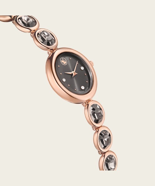 SWAROVSKI(スワロフスキー)の「【公式】【スワロフスキー】Imber oval ウォッチ, スイス製, メタルブレスレット, ブラック, ローズゴールドトーン仕上げ(デジタル腕時計・レディース・ゴールド系・ONE SIZE)」の7枚目の写真