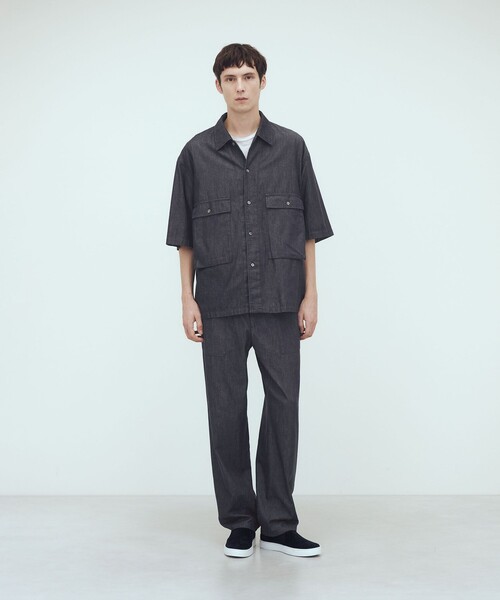 GALERIE VIE(ギャルリー ヴィー)の「コットンダンガリー ファティーグパンツ(デニムパンツ・メンズ・ブルー・46/44)」の2枚目の写真
