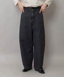 11ozオープンエンドデニム バレルパンツ