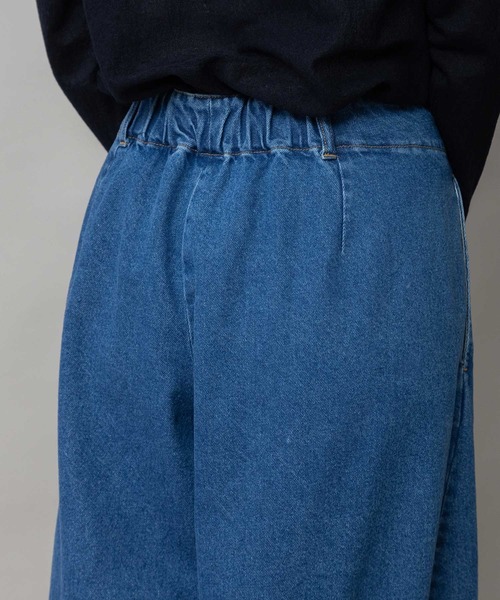 Munich(ミューニック)の「11ozオープンエンドデニム バレルパンツ(デニムパンツ・レディース・ブルー/ブラック・M/XS/S)」の11枚目の写真