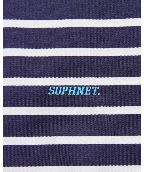 SOPHNET.(ソフネット)の「SCORPION BORDER L/S WIDE TEE(Tシャツ/カットソー・メンズ・ネイビー/ベージュ・3/4/2/1/5)」の11枚目の写真