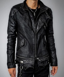 14th Addiction（フォーティーンスアディクション）の「14th Addiction/フォーティーンスアディクション/Horizon Carbon Jacket（ライダースジャケット）」