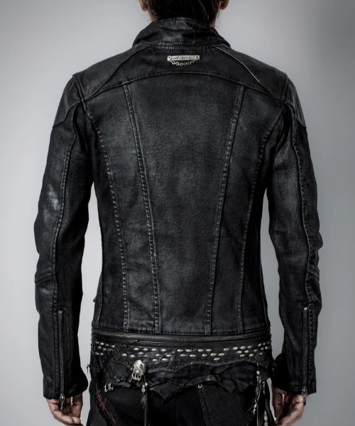 14th Addiction(フォーティーンスアディクション)の「14th Addiction/フォーティーンスアディクション/Horizon Carbon Jacket(ライダースジャケット・メンズ・ブラック・MEDIUM/LARGE)」の4枚目の写真