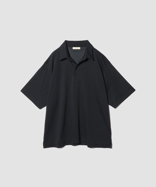 ESTNATION(エストネーション)の「THE COLUMN / ファンクショナルジャージーポロシャツ(ポロシャツ・メンズ・ホワイト/ネイビー・MEDIUM/LARGE)」の2枚目の写真