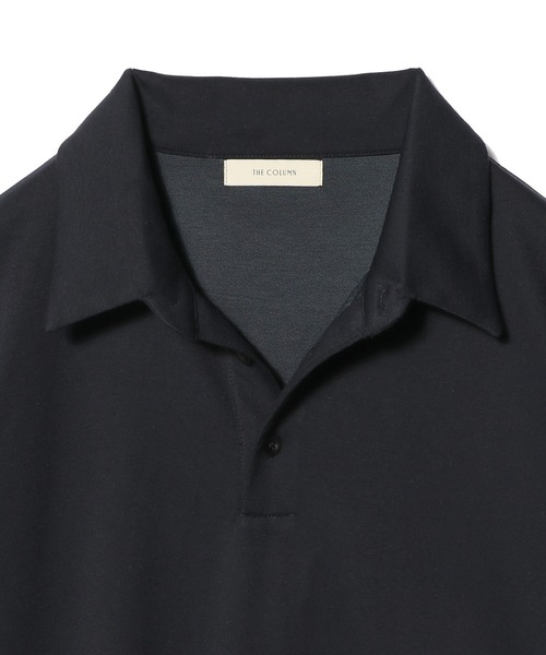 ESTNATION(エストネーション)の「THE COLUMN / ファンクショナルジャージーポロシャツ(ポロシャツ・メンズ・ホワイト/ネイビー・MEDIUM/LARGE)」の5枚目の写真