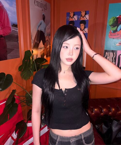 ORDINARY HOLIDAY（オーディナリー ホリデー）の「HALTER LAYERED SHORT SLEEVE SET [BLACK]（Tシャツ/カットソー・レディース・その他・FREE）」の5枚目の写真