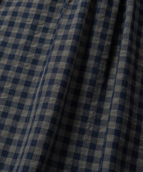 NONBLANK(ノンブランク)の「ギンガムチェッククロップHSシャツ_KHAKI BLUE(シャツ/ブラウス・メンズ・カーキ・SMALL/MEDIUM/LARGE/X-LARGE)」の10枚目の写真