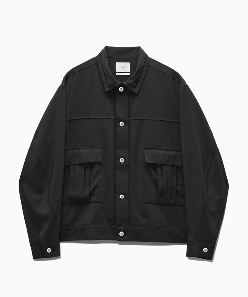 HARE(ハレ)の「【NARRIL】JIMBE-style Trucker jacket(シャツ/ブラウス・メンズ・ブラック/ブラウン・FREE)」の2枚目の写真