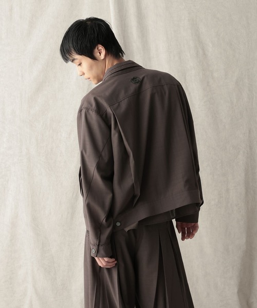 HARE(ハレ)の「【NARRIL】JIMBE-style Trucker jacket(シャツ/ブラウス・メンズ・ブラック/ブラウン・FREE)」の10枚目の写真