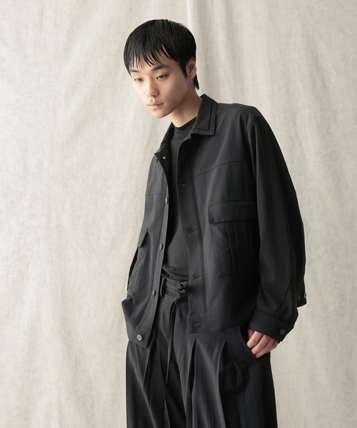 HARE(ハレ)の「【NARRIL】JIMBE-style Trucker jacket(シャツ/ブラウス・メンズ・ブラック/ブラウン・FREE)」の19枚目の写真