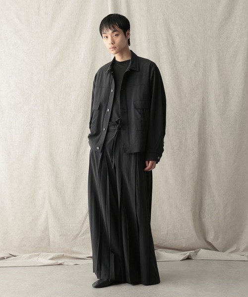 HARE(ハレ)の「【NARRIL】JIMBE-style Trucker jacket(シャツ/ブラウス・メンズ・ブラック/ブラウン・FREE)」の21枚目の写真