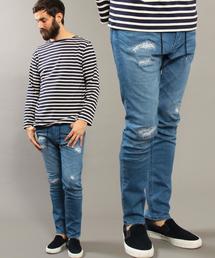 BEAUTY&YOUTH UNITED ARROWS | BY スウェット デニム クラッシュ 5ポケット パンツ◆(デニムパンツ)