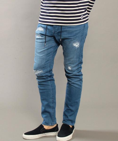 BEAUTY&YOUTH UNITED ARROWS（ビューティーアンドユースユナイテッドアローズ）の「BY スウェット デニム クラッシュ 5ポケット パンツ◆（デニムパンツ・メンズ・コバルトブルー・LARGE/X-LARGE/MEDIUM/SMALL）」の12枚目の写真