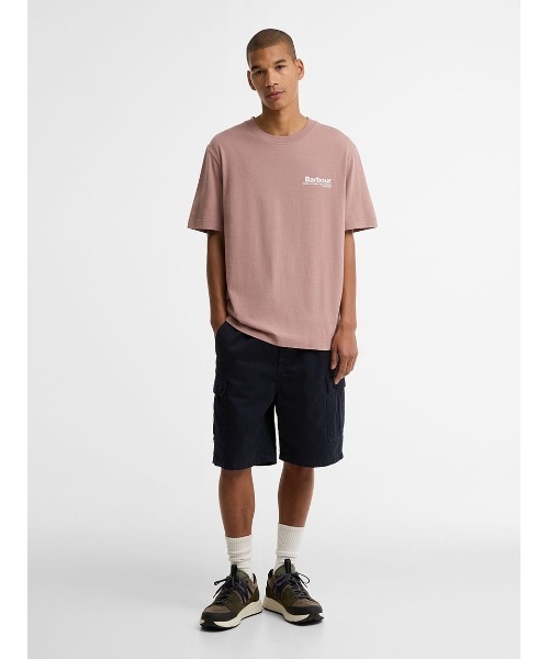 Barbour(バブアー)の「Kaber バックプリントTシャツ(Tシャツ/カットソー・メンズ・ピンク/グリーン・MEDIUM/SMALL/LARGE)」の3枚目の写真