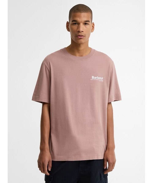 Barbour(バブアー)の「Kaber バックプリントTシャツ(Tシャツ/カットソー・メンズ・ピンク/グリーン・MEDIUM/SMALL/LARGE)」の4枚目の写真