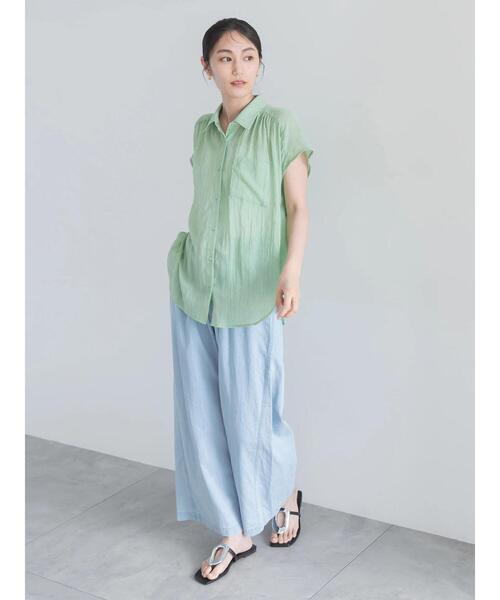 Te chichi（テチチ）の「イージーワイドデニム（その他パンツ・レディース・ブルー/サックスブルー・F）」の2枚目の写真