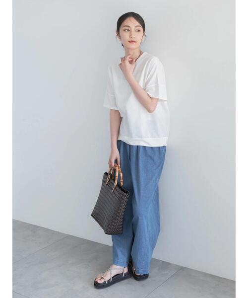 Te chichi（テチチ）の「イージーワイドデニム（その他パンツ・レディース・ブルー/サックスブルー・F）」の6枚目の写真