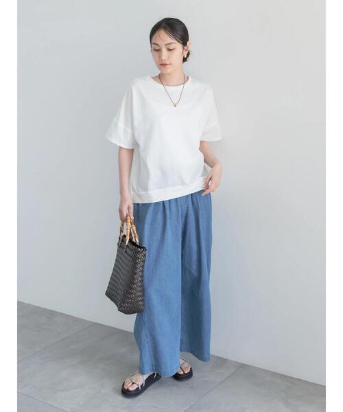 Te chichi（テチチ）の「イージーワイドデニム（その他パンツ・レディース・ブルー/サックスブルー・F）」の7枚目の写真