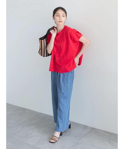 Te chichi（テチチ）の「イージーワイドデニム（その他パンツ・レディース・ブルー/サックスブルー・F）」の9枚目の写真