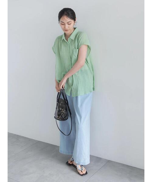 Te chichi（テチチ）の「イージーワイドデニム（その他パンツ・レディース・ブルー/サックスブルー・F）」の10枚目の写真