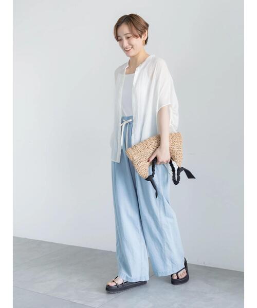 Te chichi（テチチ）の「イージーワイドデニム（その他パンツ・レディース・ブルー/サックスブルー・F）」の16枚目の写真
