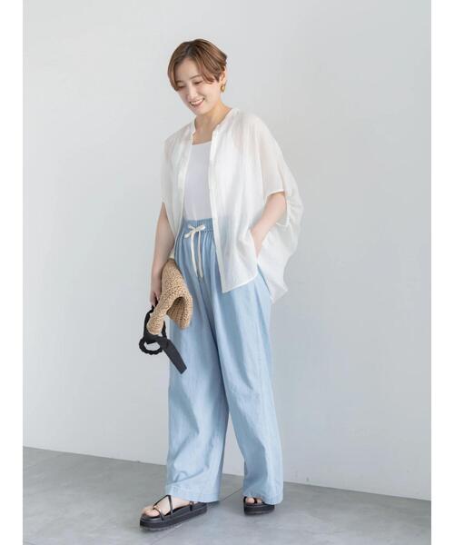 Te chichi（テチチ）の「イージーワイドデニム（その他パンツ・レディース・ブルー/サックスブルー・F）」の17枚目の写真