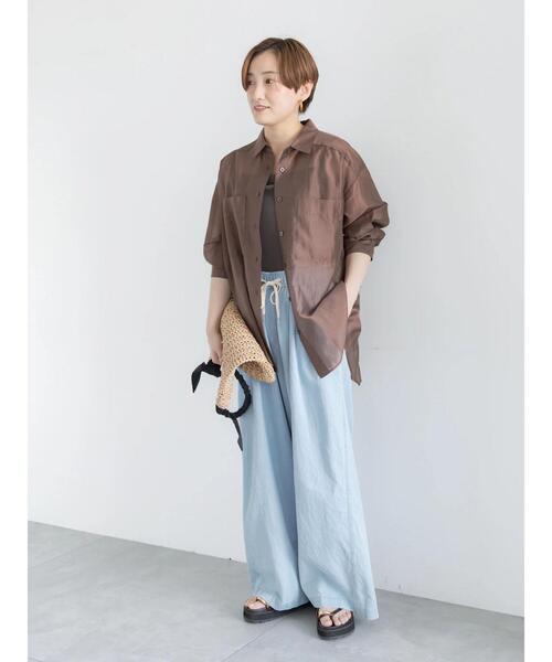 Te chichi（テチチ）の「イージーワイドデニム（その他パンツ・レディース・ブルー/サックスブルー・F）」の18枚目の写真