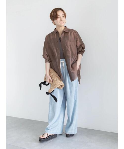 Te chichi（テチチ）の「イージーワイドデニム（その他パンツ・レディース・ブルー/サックスブルー・F）」の19枚目の写真