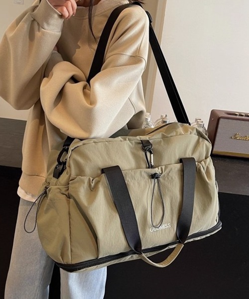 WESTBOY（ウエストボーイ）の「Y2K マルチポケット ボストンバッグ WO26W2BG01（ボストンバッグ・メンズ・グリーン/グレー/ブラック・FREE）」の8枚目の写真