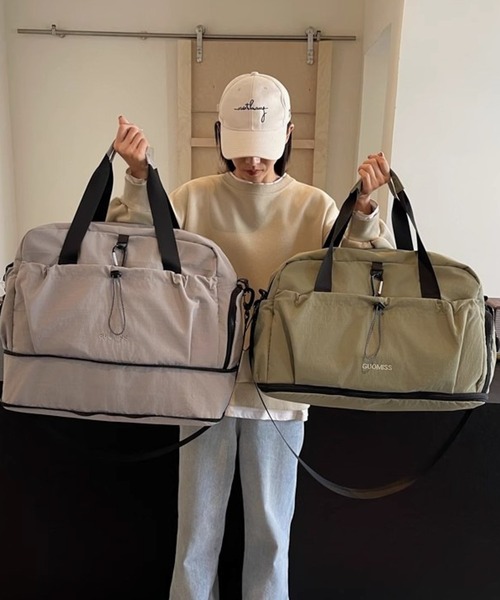 WESTBOY（ウエストボーイ）の「Y2K マルチポケット ボストンバッグ WO26W2BG01（ボストンバッグ・メンズ・グリーン/グレー/ブラック・FREE）」の11枚目の写真