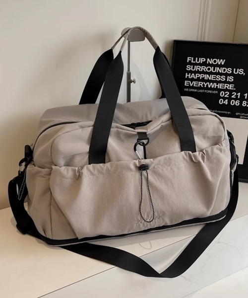WESTBOY（ウエストボーイ）の「Y2K マルチポケット ボストンバッグ WO26W2BG01（ボストンバッグ・メンズ・グリーン/グレー/ブラック・FREE）」の13枚目の写真