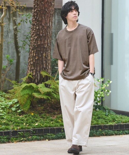 GOAT(ゴート)の「【別注】<GOAT>ピグメント 半袖 Tシャツ(Tシャツ/カットソー・メンズ・ダークグレー/ピンク/ダークブラウン・S/M/L/XL)」の4枚目の写真