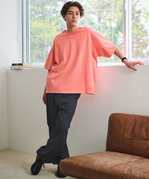 GOAT(ゴート)の「【別注】<GOAT>ピグメント 半袖 Tシャツ(Tシャツ/カットソー・メンズ・ダークグレー/ピンク/ダークブラウン・S/M/L/XL)」の5枚目の写真