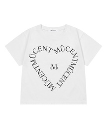 ハートレタリング半袖Tシャツ(5カラー)