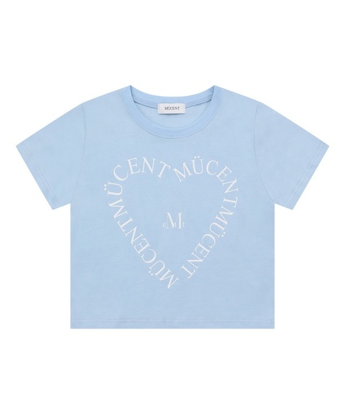 MUCENT(ムセント)の「ハートレタリング半袖Tシャツ(5カラー)(Tシャツ/カットソー・レディース・ブラック系/ホワイト×ブラック/ブラック×ホワイト/ホワイト×レッド/バーガンディー/ベビーピンク/ホワイト/スカイブルー・SMALL/M/L/XL)」の6枚目の写真