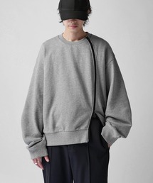 Lui's | 【Neucon】TWIST-ZIP VOLUME OVER SWEAT / ツイストジップボリュームオーバースウェットプルオーバー / セットアップ対応(スウェット)