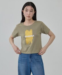 GALLEST | 箔プリント コンパクトTシャツ(Tシャツ/カットソー)