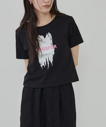 GALLEST | 箔プリント コンパクトTシャツ(Tシャツ/カットソー)
