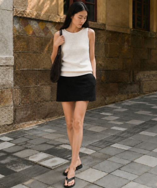 KIMDOH（キムド）の「Noma Knit Top - Ivory（ニット/セーター・レディース・アイボリー/ブラック・FREE）」の4枚目の写真