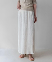 【on:nue】ワッシャープリーツタイトナロースカート /26-27 AW COLLECTION