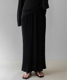 【on:nue】ワッシャープリーツタイトナロースカート /26-27 AW COLLECTION